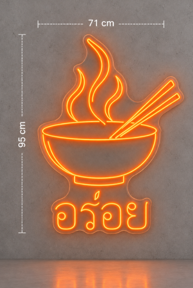 WOK Néon personnalisé