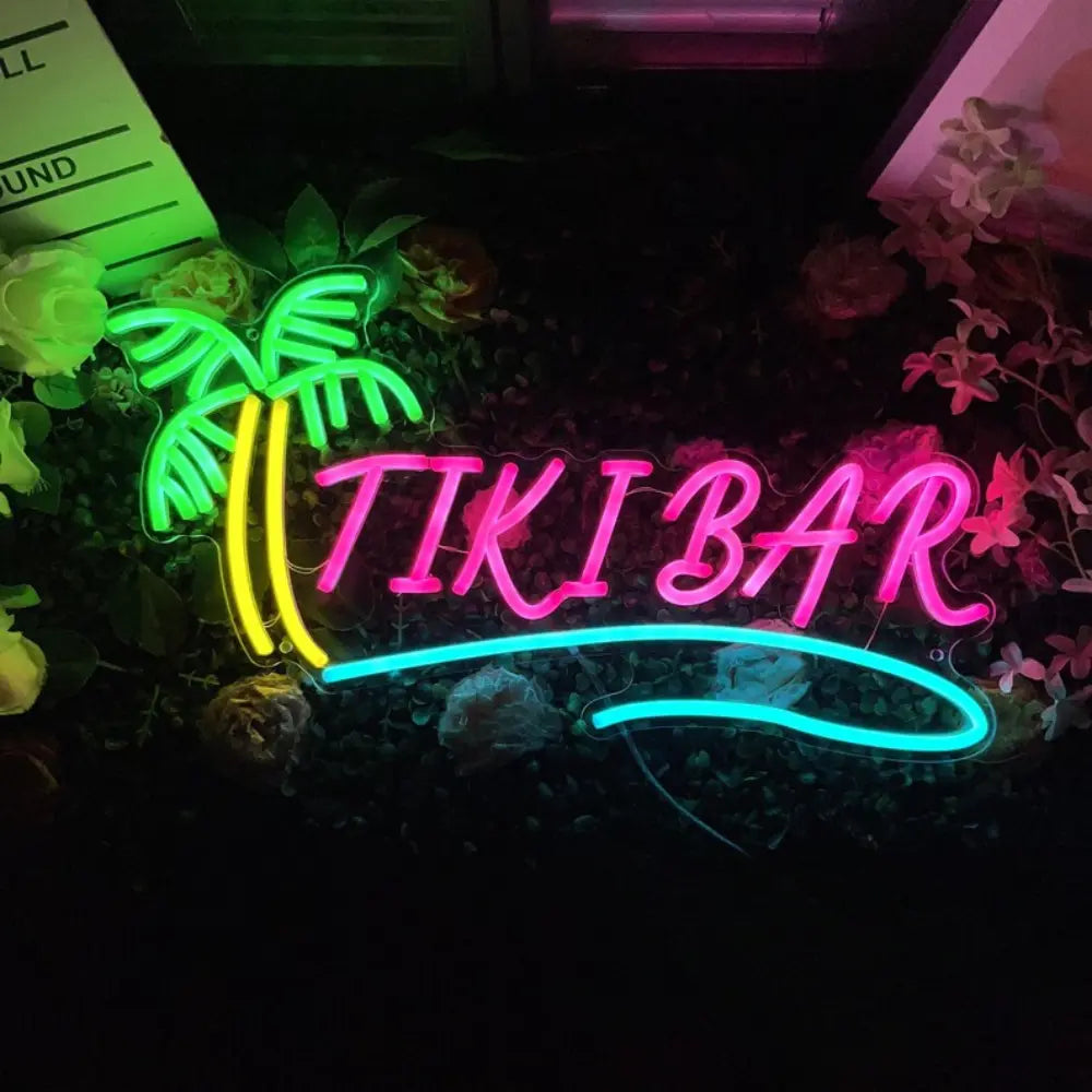 enseigne néon tiki bar