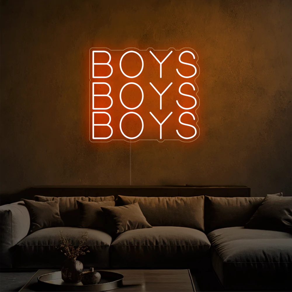 neon-BoysBoysBoys-orange