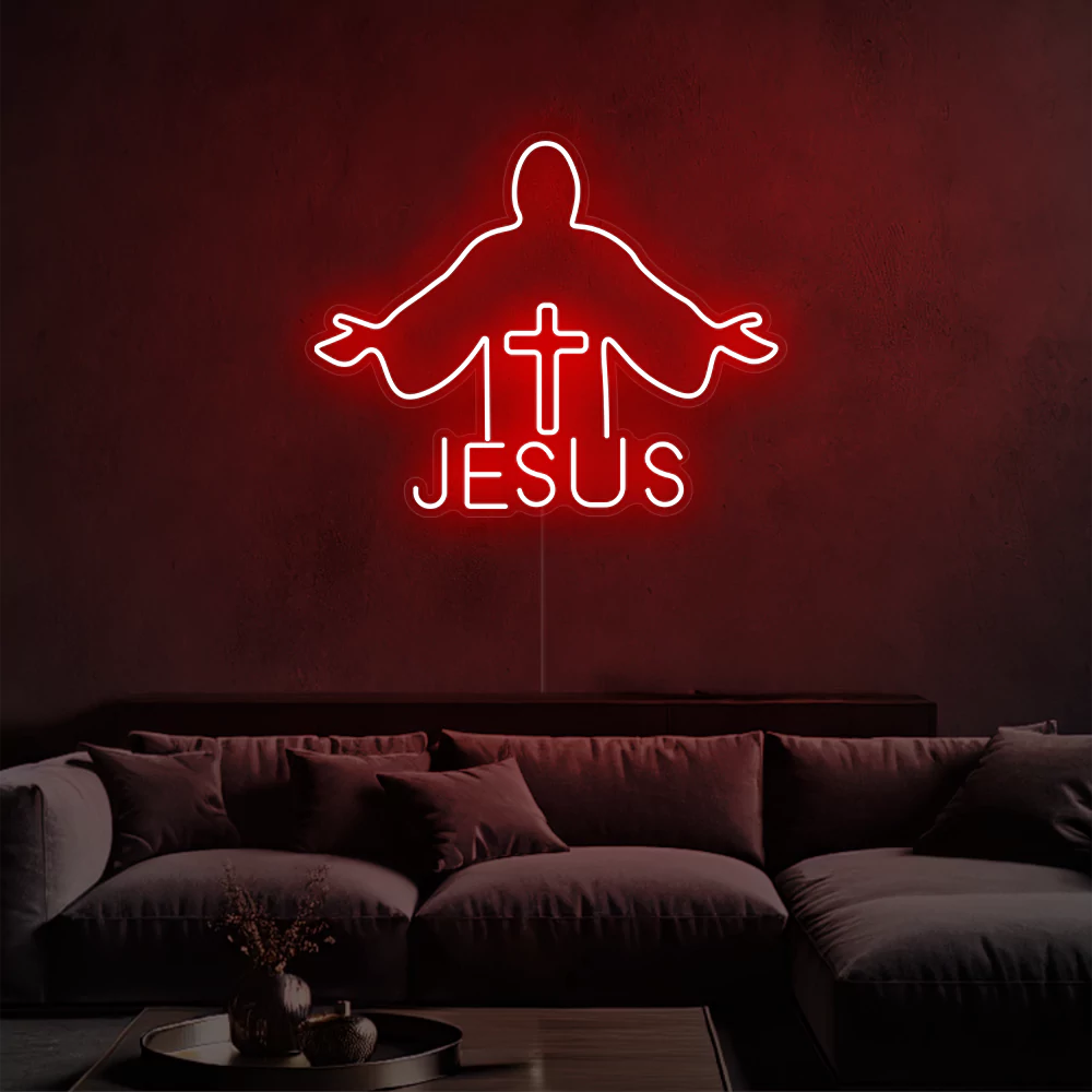 neon-Jesus-red