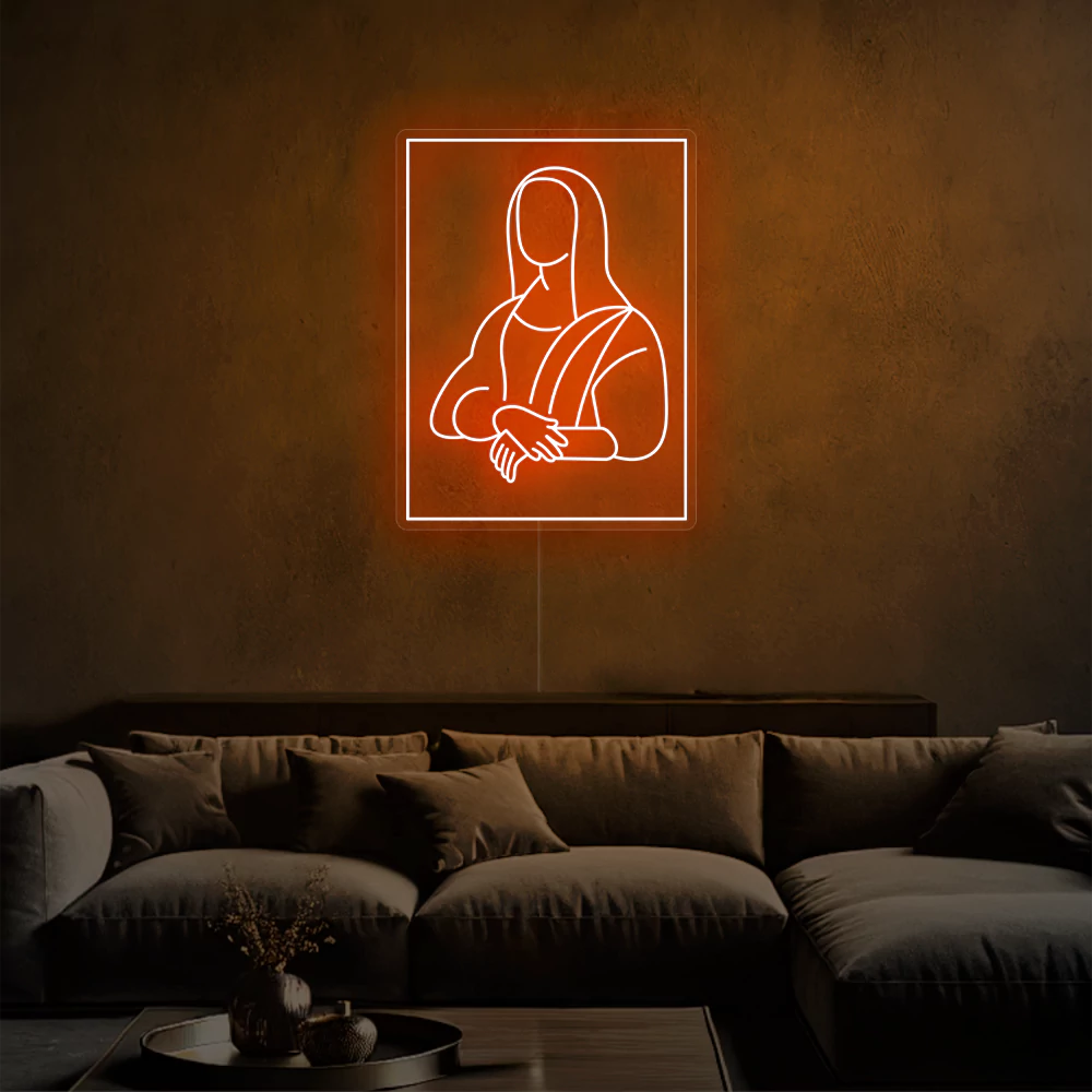 neon-Joconde_Mona_Lisa-orange