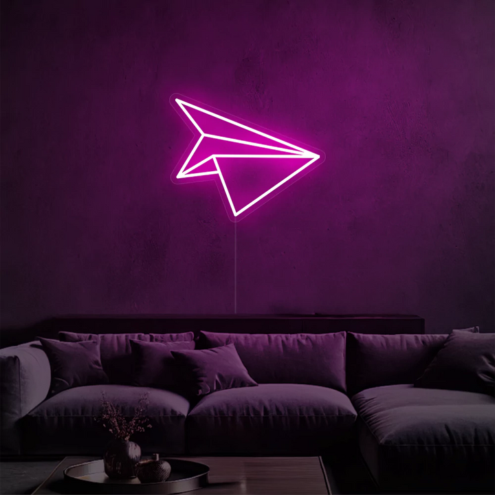 neon-PaperAeroplane-pink