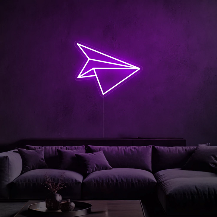 neon-PaperAeroplane-purple