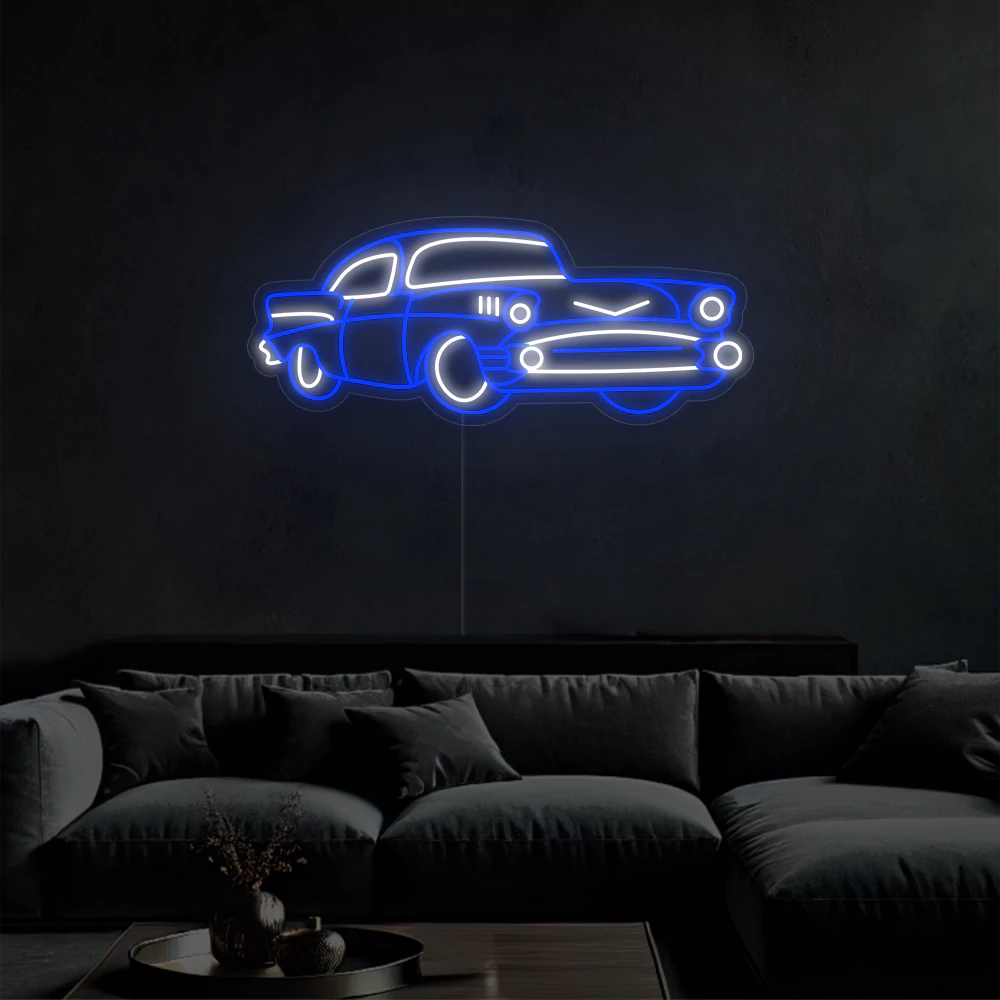 neon-mural_voiture_vintage-blue
