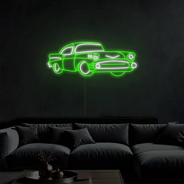 neon-mural_voiture_vintage-green