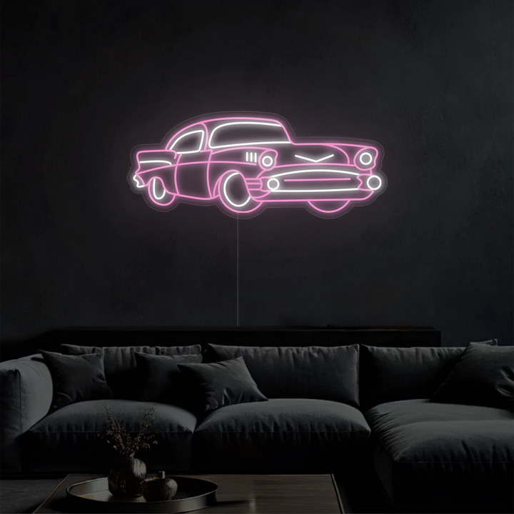 neon-mural_voiture_vintage-light_pink