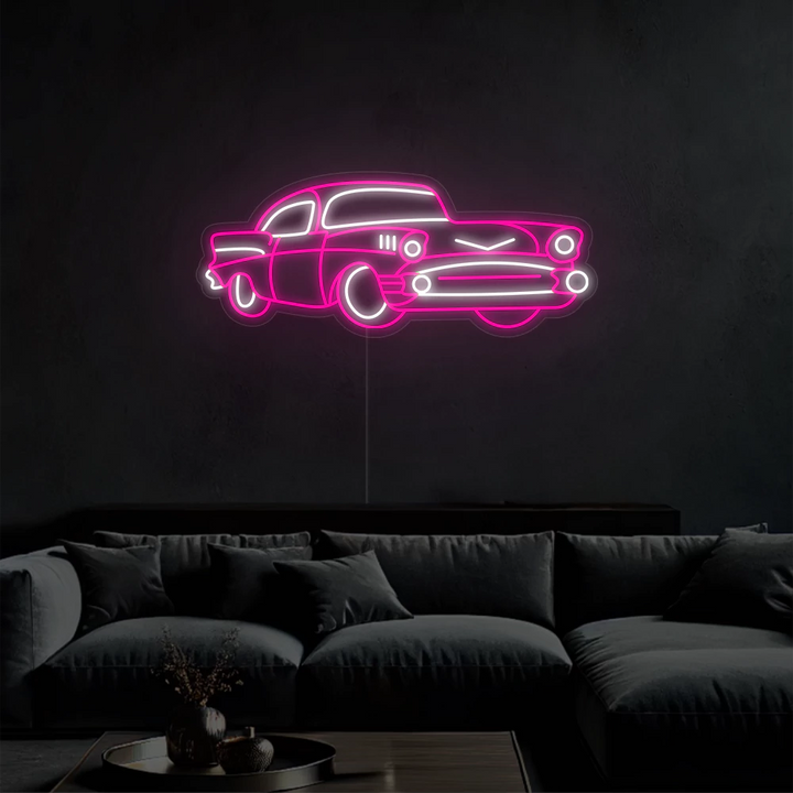 neon-mural_voiture_vintage-pink