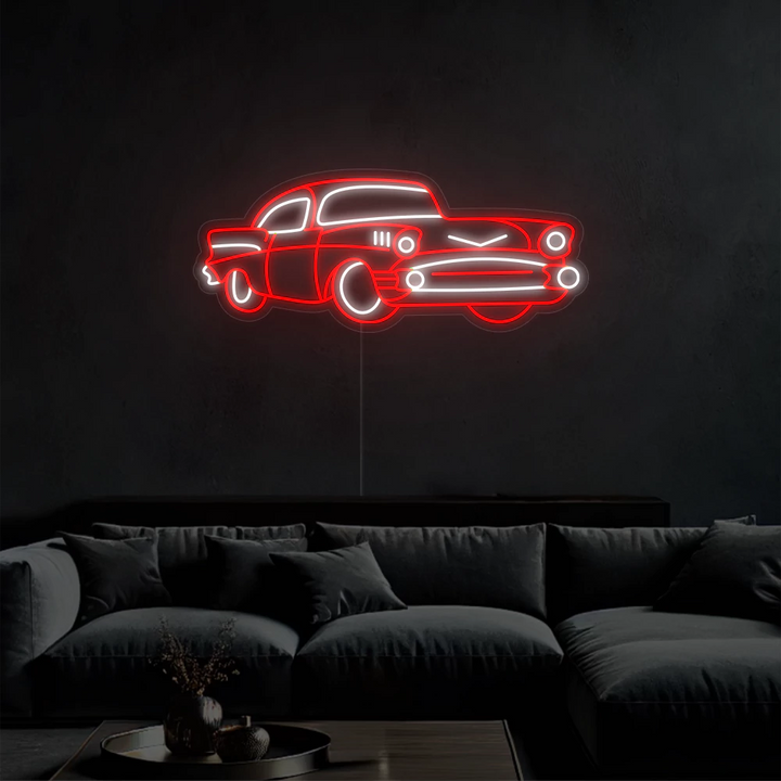 neon-mural_voiture_vintage-red
