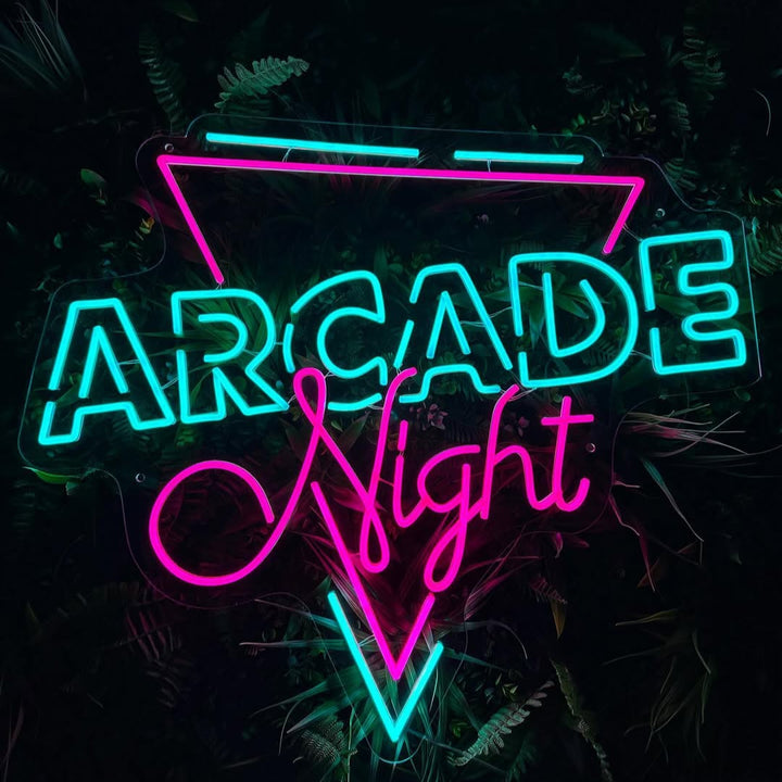 neon arcade night