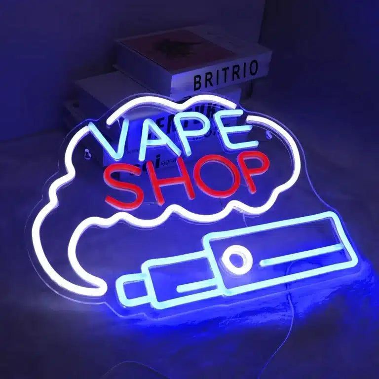 neon led vape shop