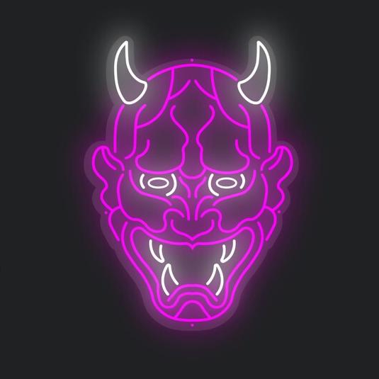 Néon LED Hannya