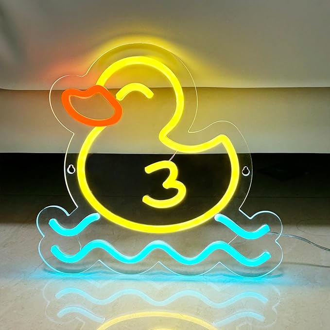 neon mural canard