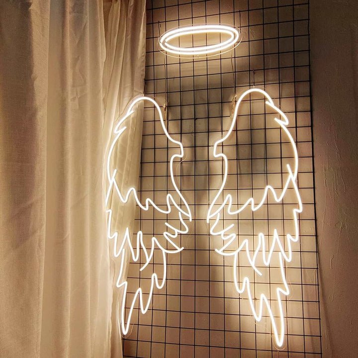 néon led ailes d'ange