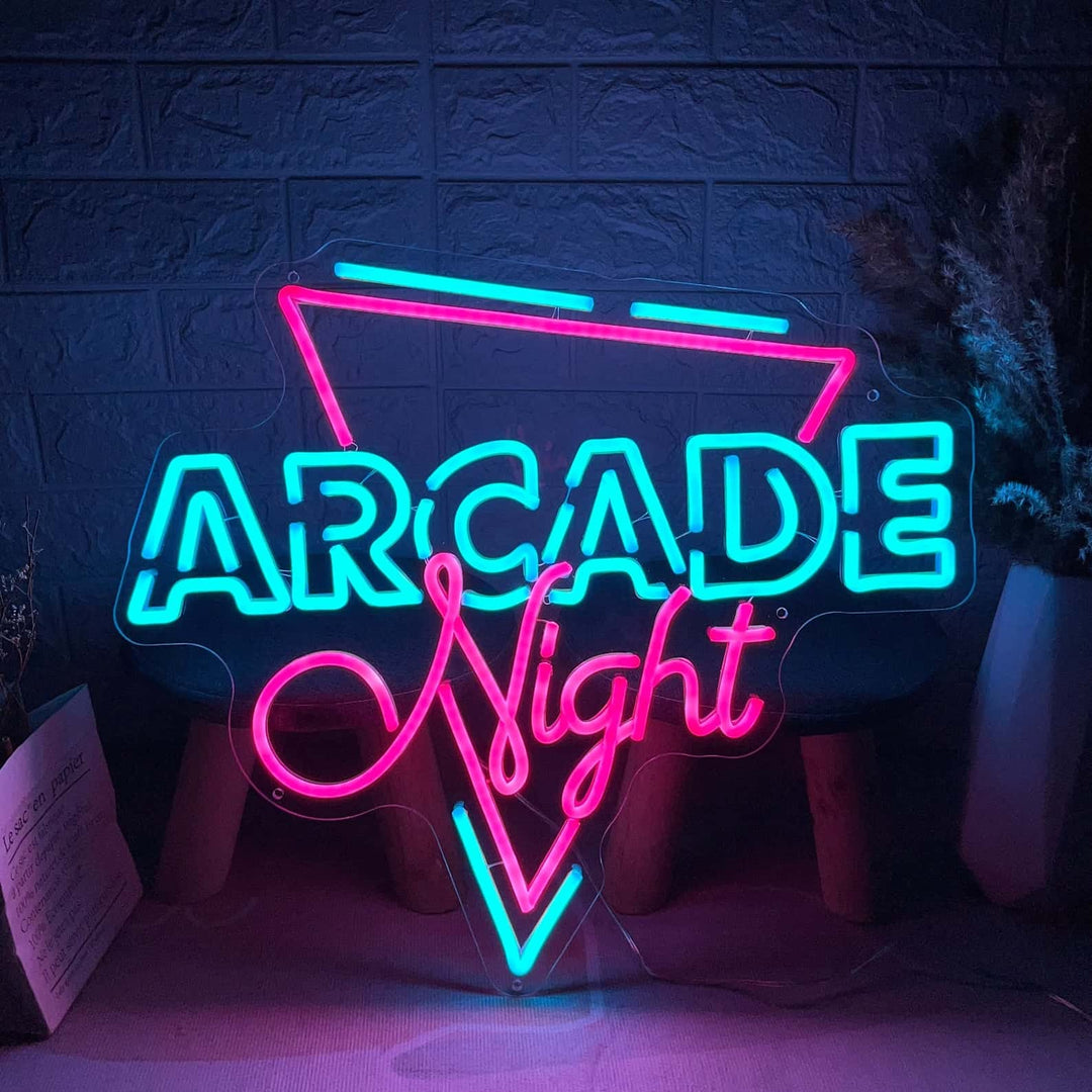 neon arcade night