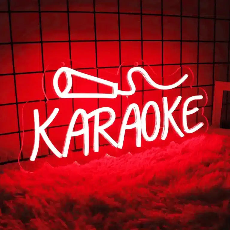 neon bar karaoke rouge