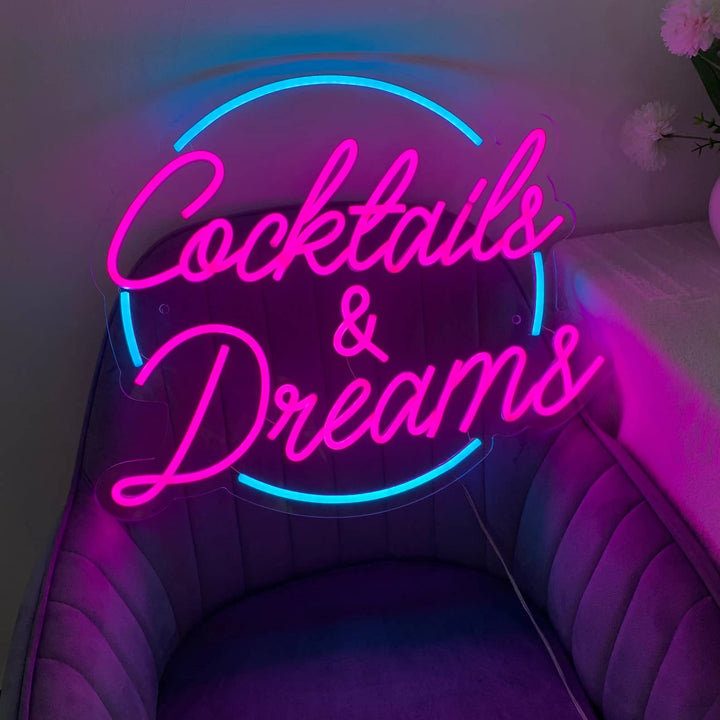 Néon LED Cocktail and Dreams