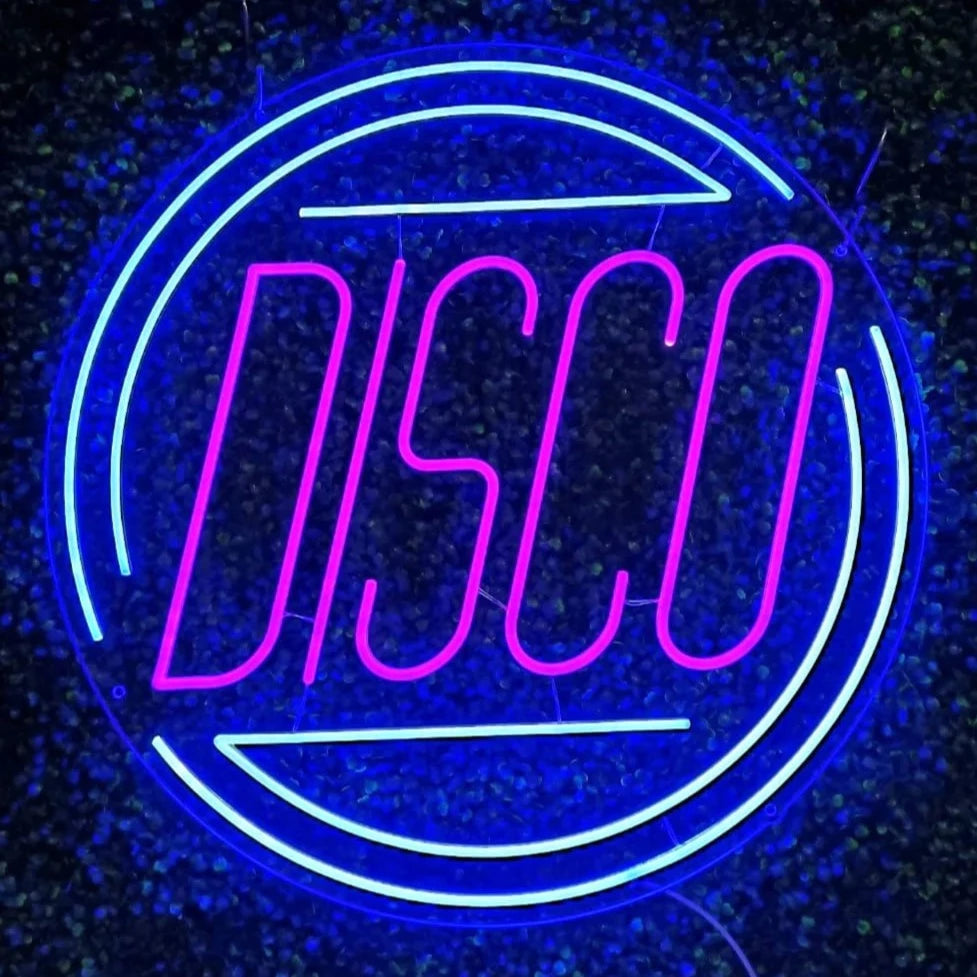 néon disco musique décoration