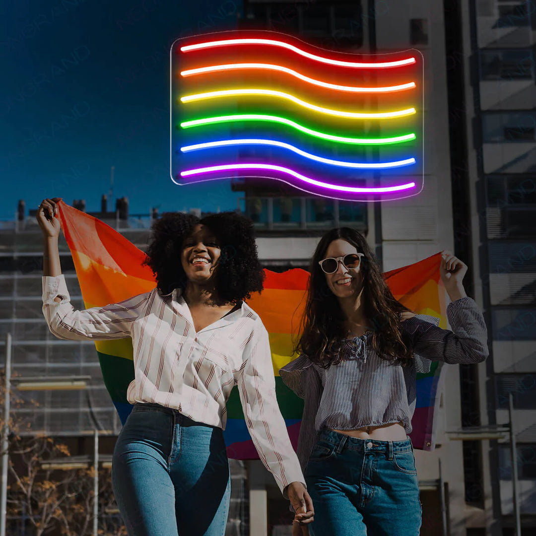 Néon LED Drapeau LGBT