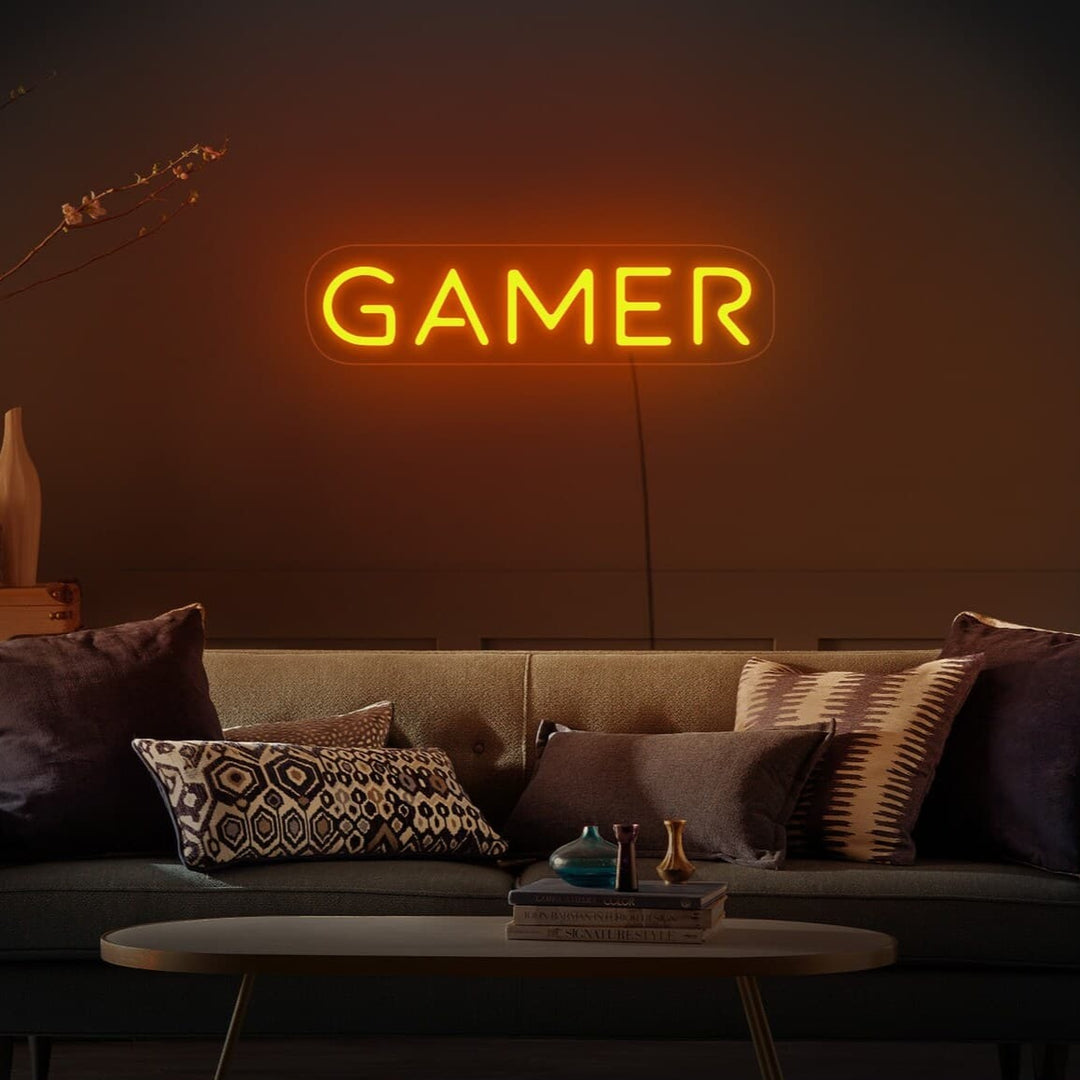 neon gamer orange