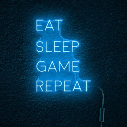 Néon LED Eat Sleep Game Repeat