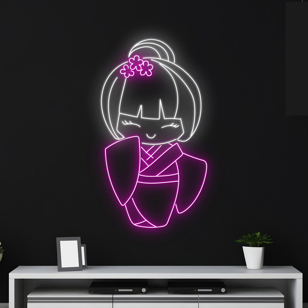 neon led geisha 