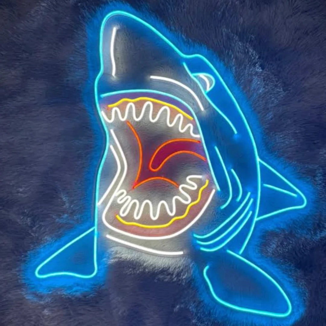 Néon LED Requin Méchant