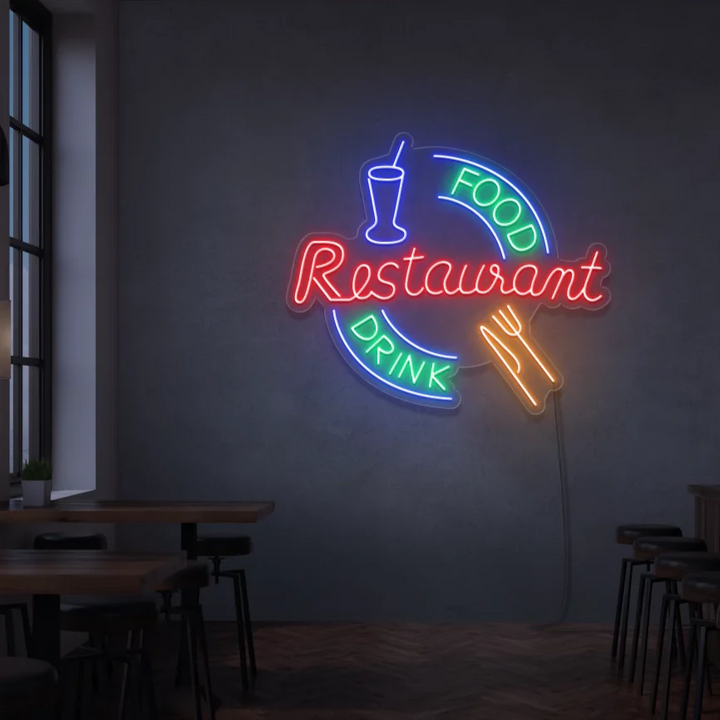 neon restaurant bar
