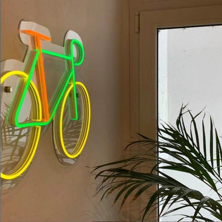 néon vélo décoration murale