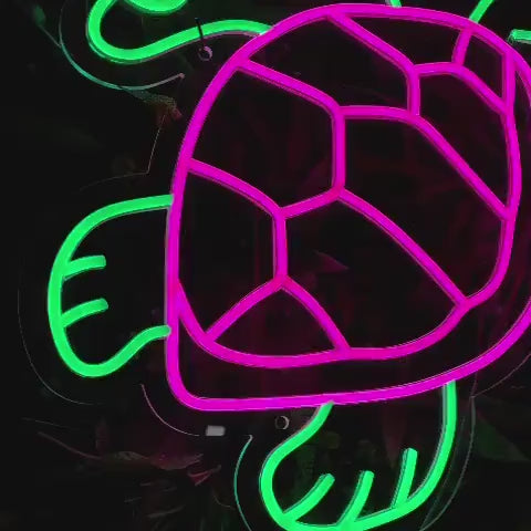 Néon LED Tortue