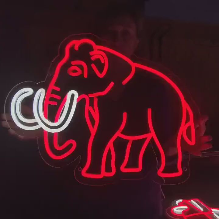 Néon LED Éléphant