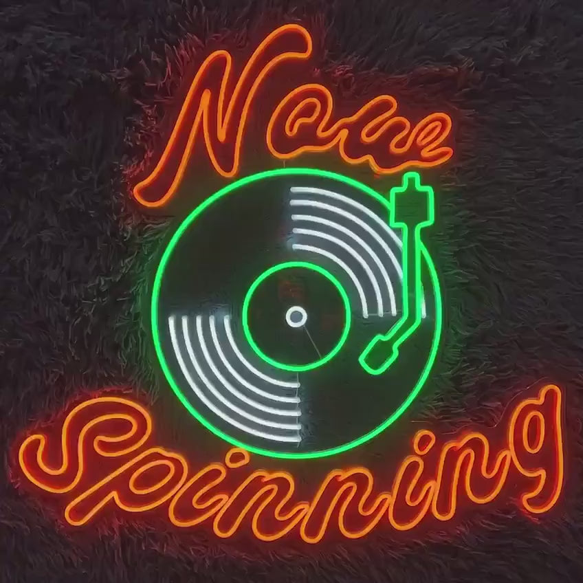 Néon Vinyl "Now spinning"